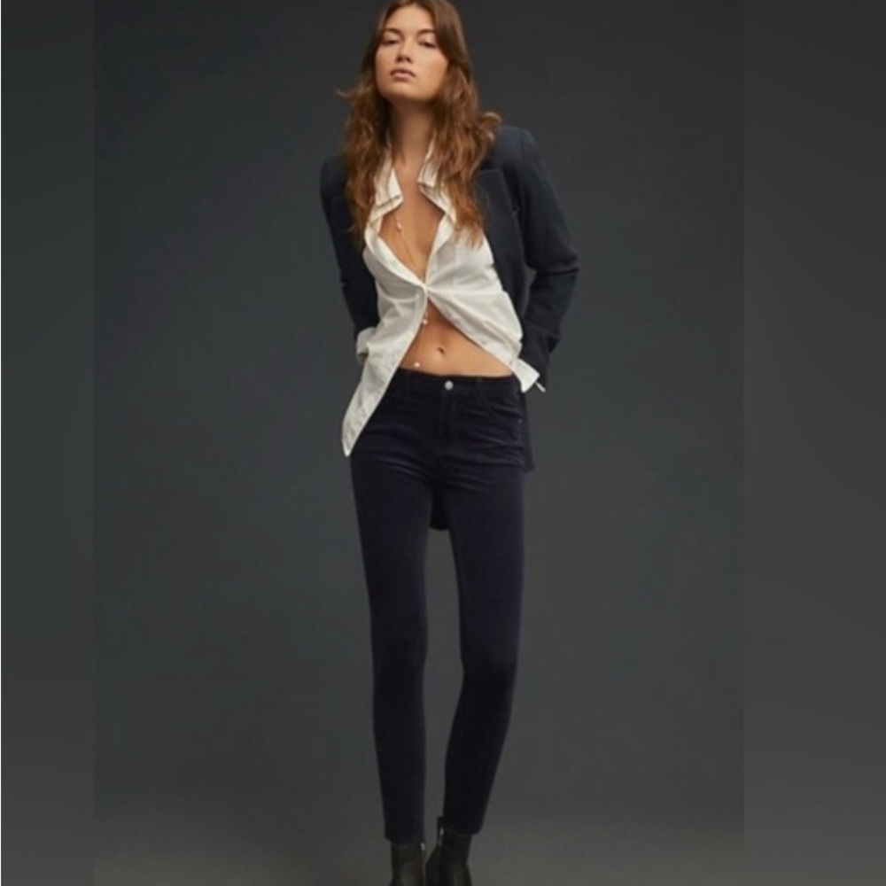 Pilcro Navy Corduroy Trousers